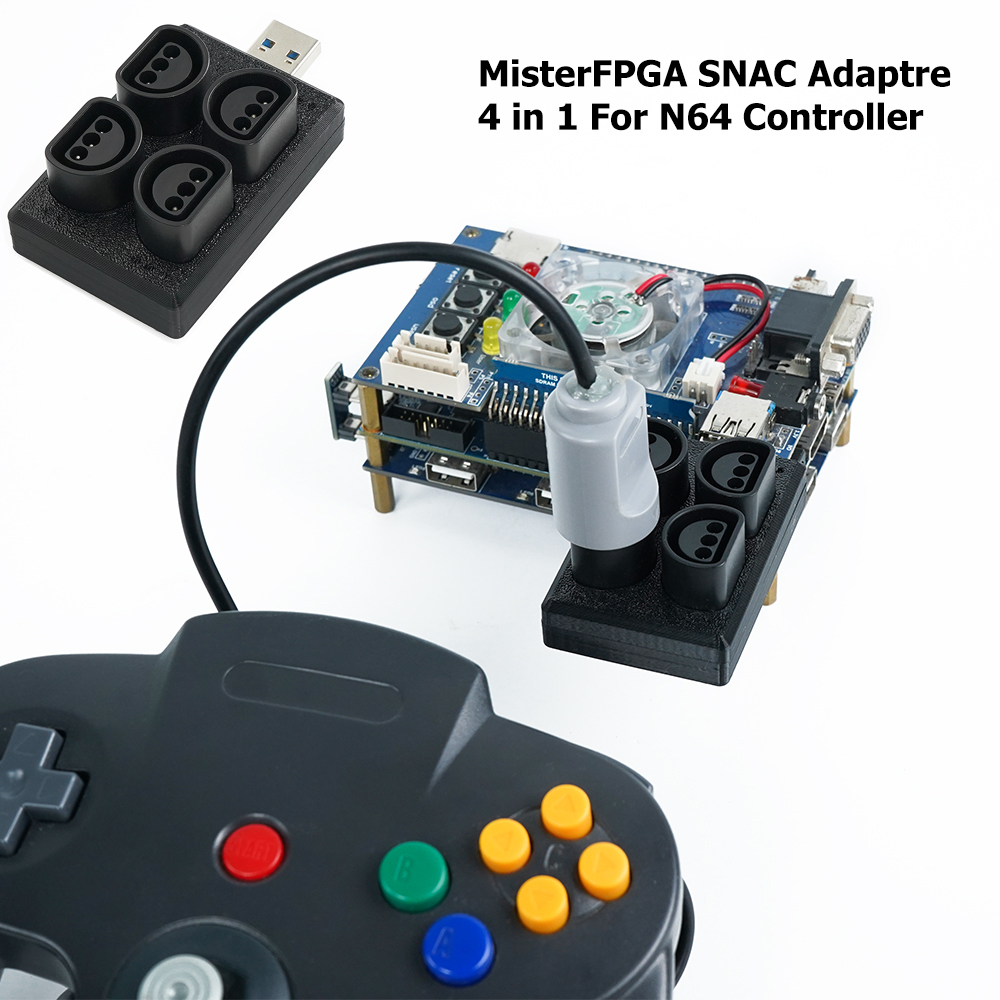Retro Gaming Raspberry Pi - Siyah 4'ü 1 Arada Mister SNAC