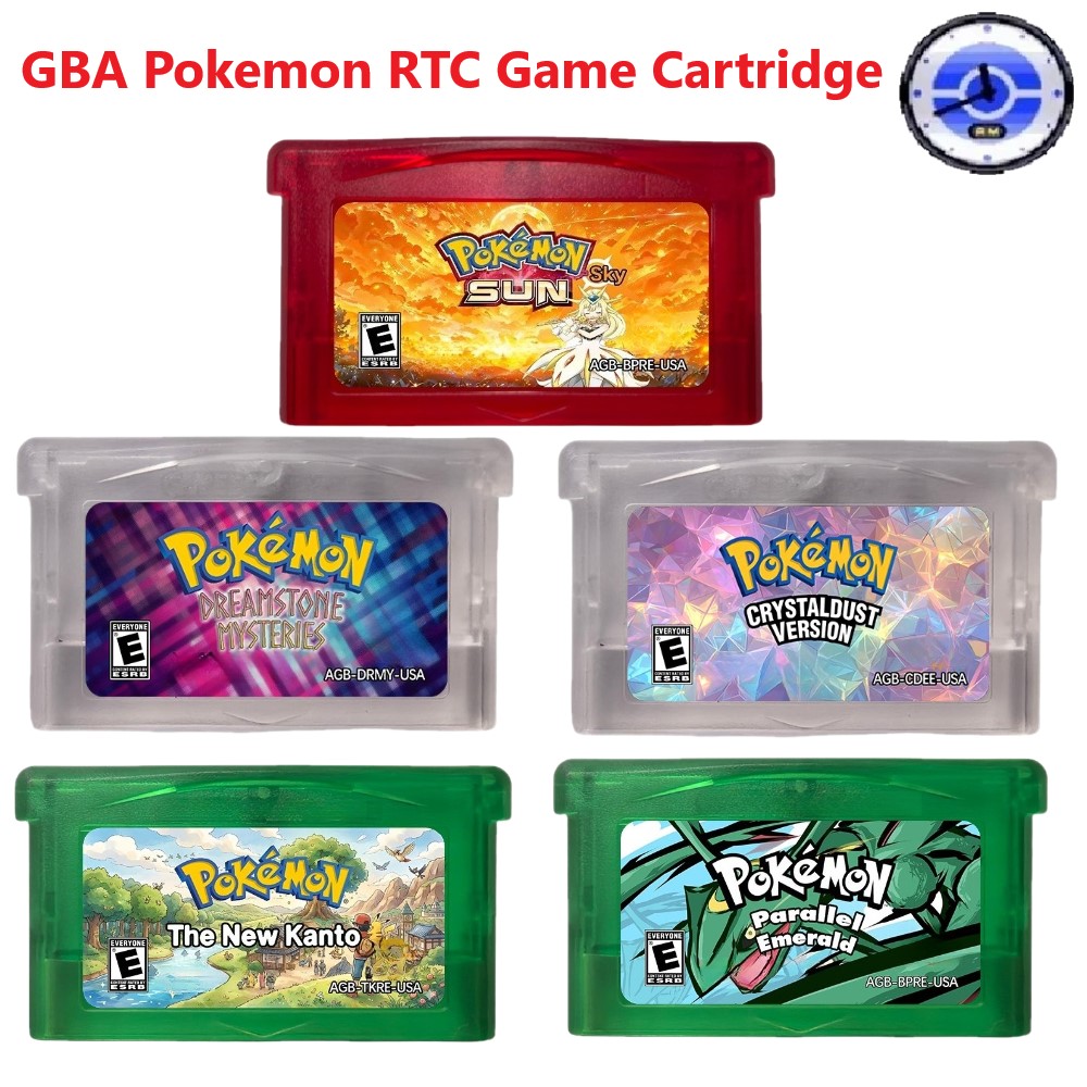 Rom Cartridge Flash - GBA RTC Pokemon Dreamstone Mysteries, Kristal
