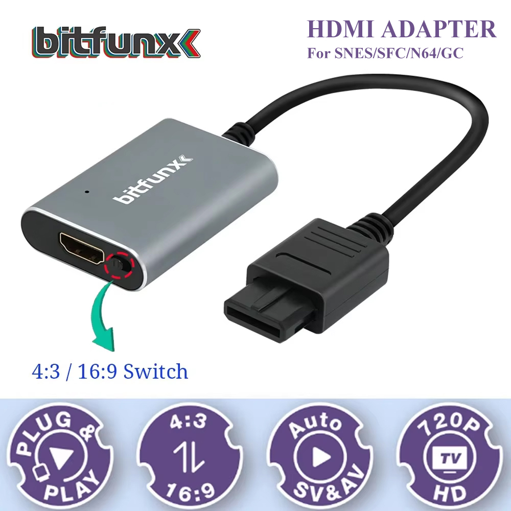 Retro Handheld Console - Bitfunx 720P Svideo / AV -