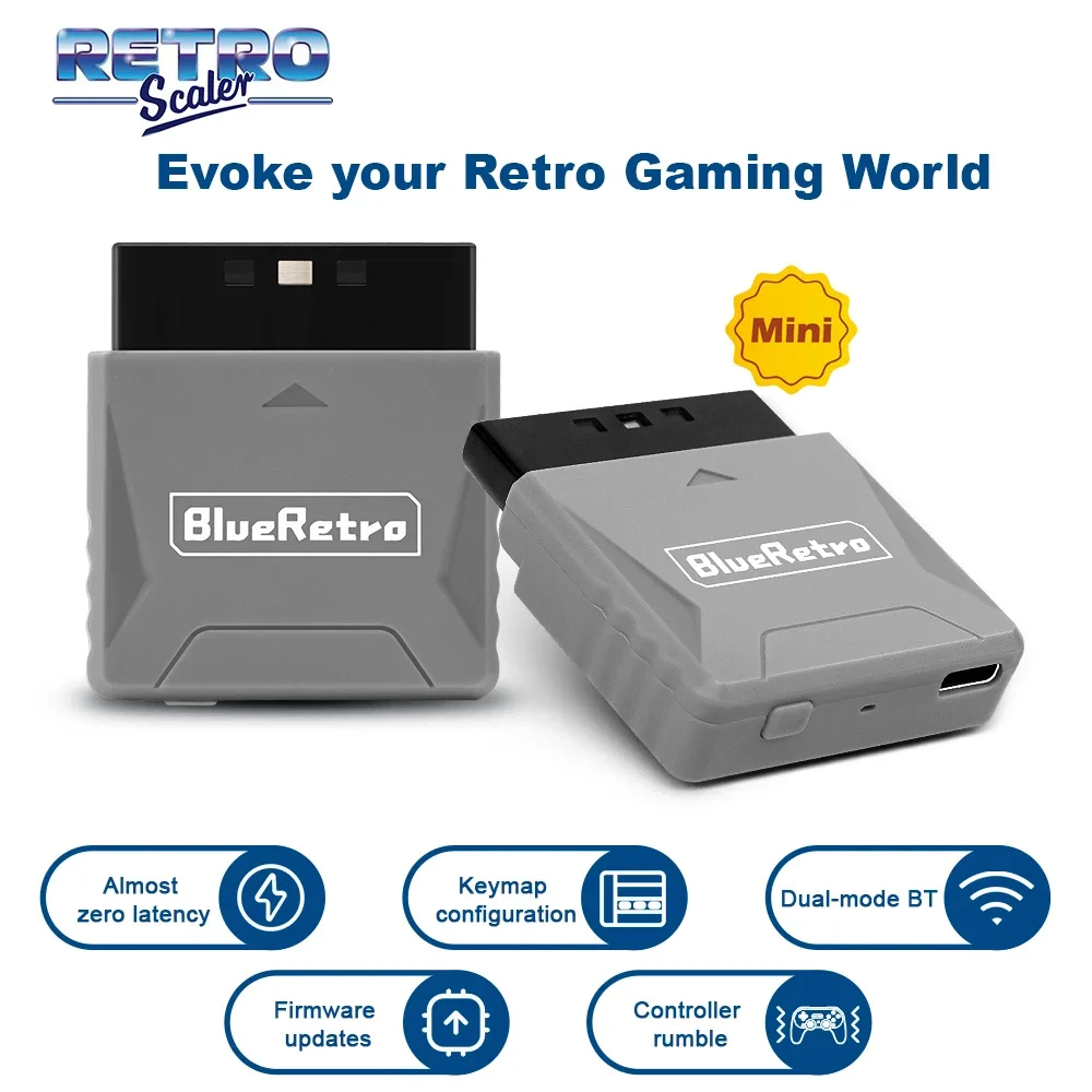 Retro Gaming Raspberry Pi - RetroScaler Mini Blueretro Alıcı Adaptörü PS1