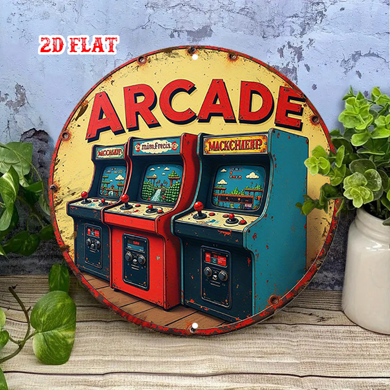 Retro Gaming In 2026 - 2026 Ahşap Vintage Yuvarlak Atari Salonu