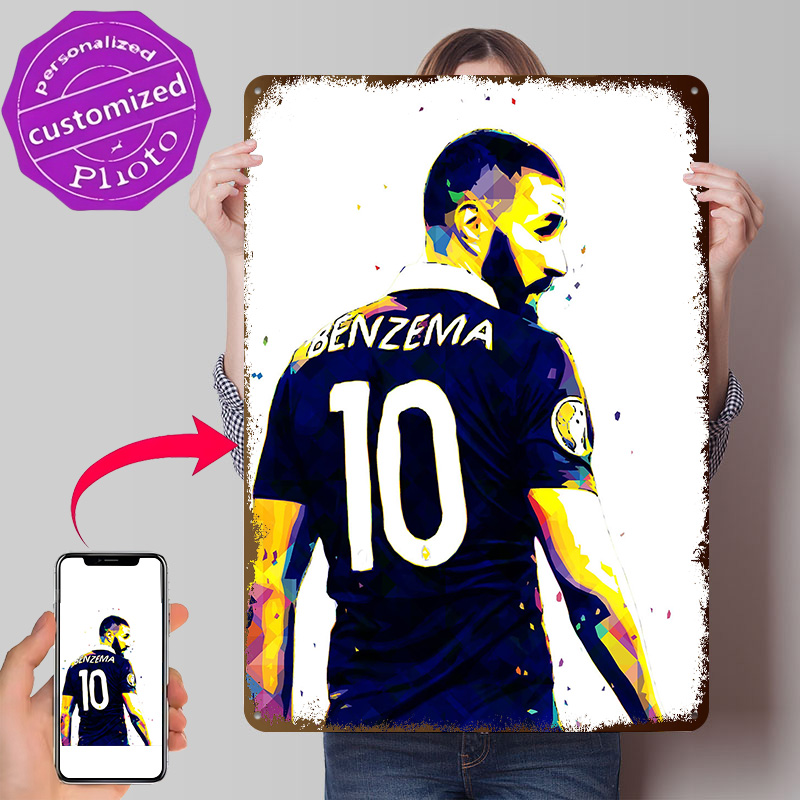 Retro Gaming France - Karim Benzema Fransa Posteri Retro 3D