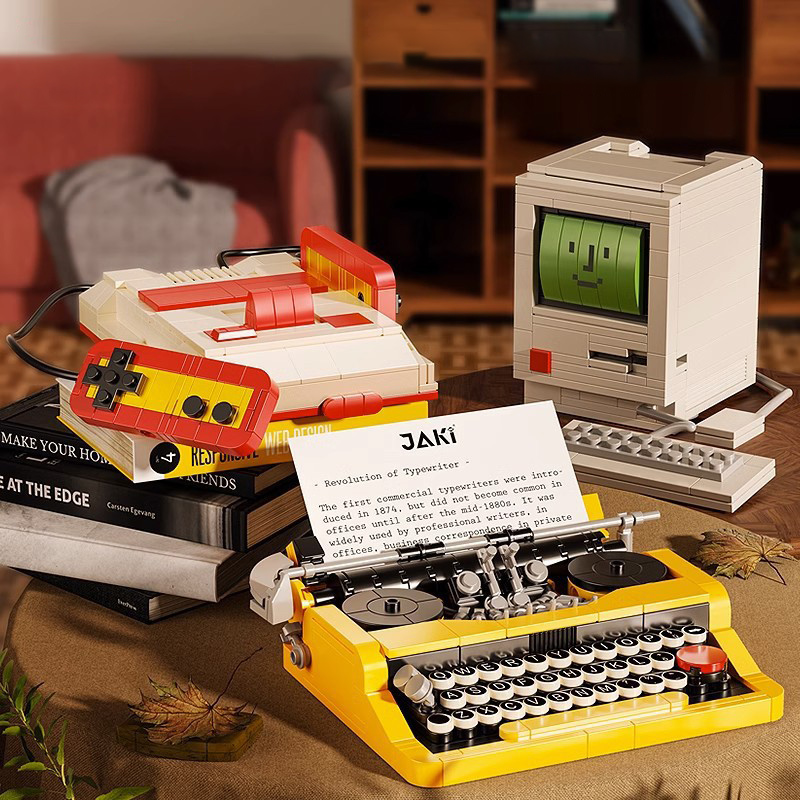 Retro Gaming Lego - Yaratıcı Retro Elektronik Daktilo Oyun Konsolu