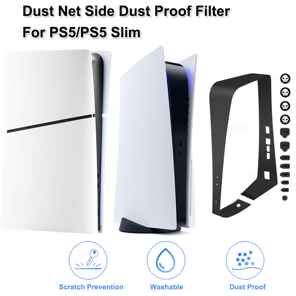 Console Dust Cover - PS5 Slim Disk/Dijital Konsol Toz Net
