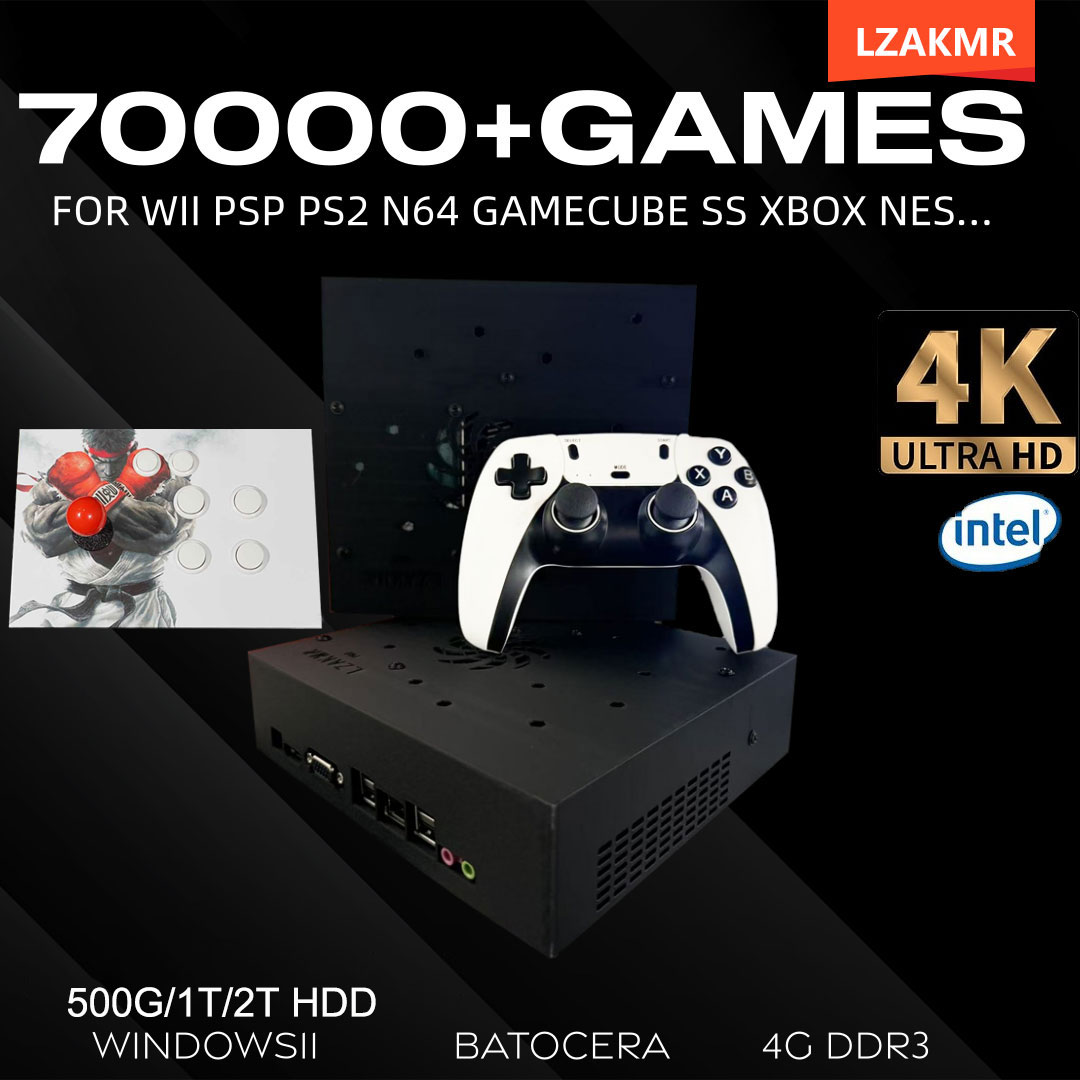 Retro Gaming Windows - Retro Oyun Konsolu 70000+ Oyun 2TB