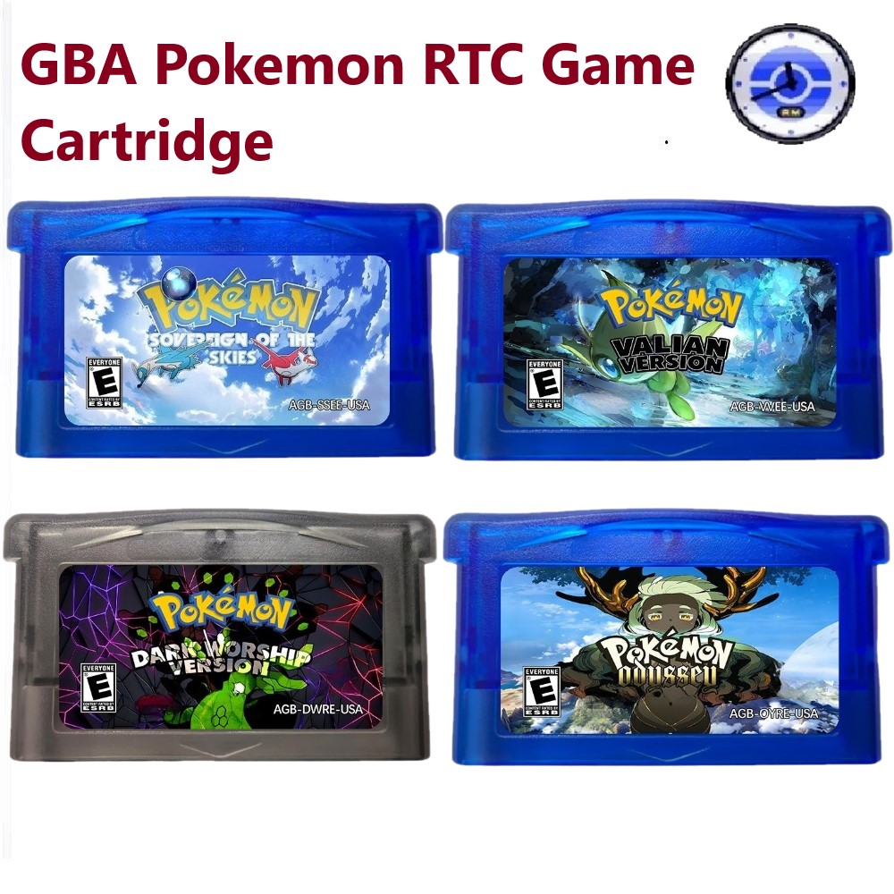 Rom Cartridge Flash - GBA RTC İngilizce Oyun Kartuşu, Pokemon