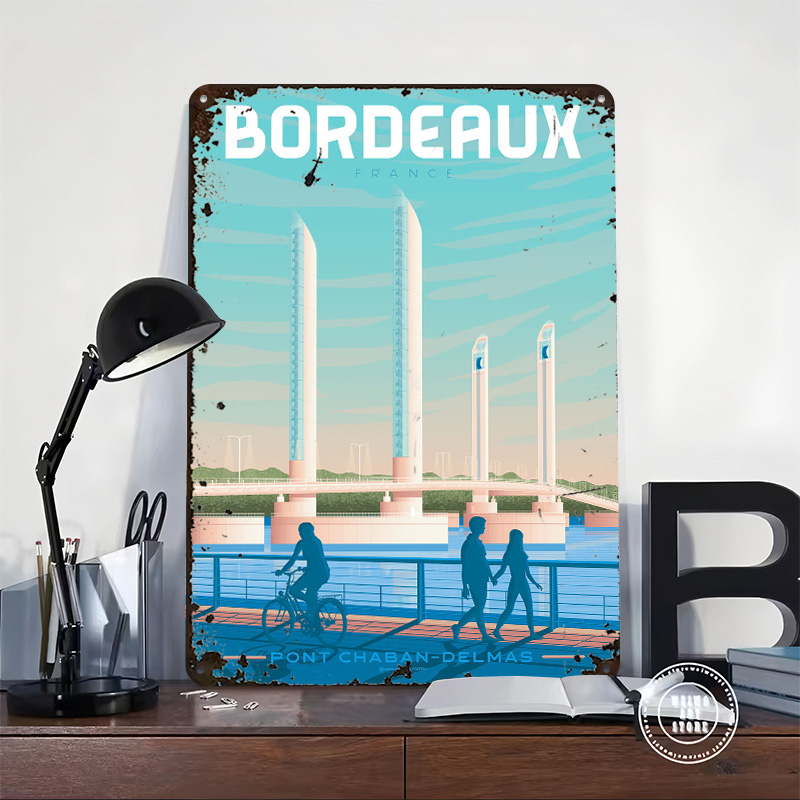 Bordeaux Fransa Metal Poster Ö - Retro Gaming France incelemesi ve fiyatı