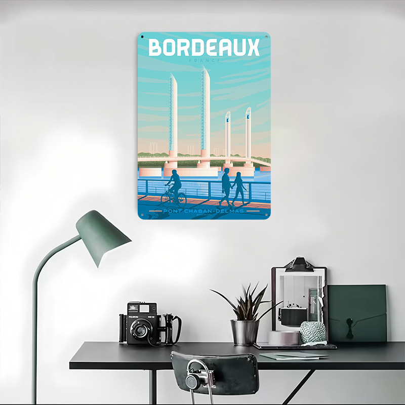 Bordeaux Fransa Metal Poster Ö - Retro Gaming France incelemesi ve fiyatı