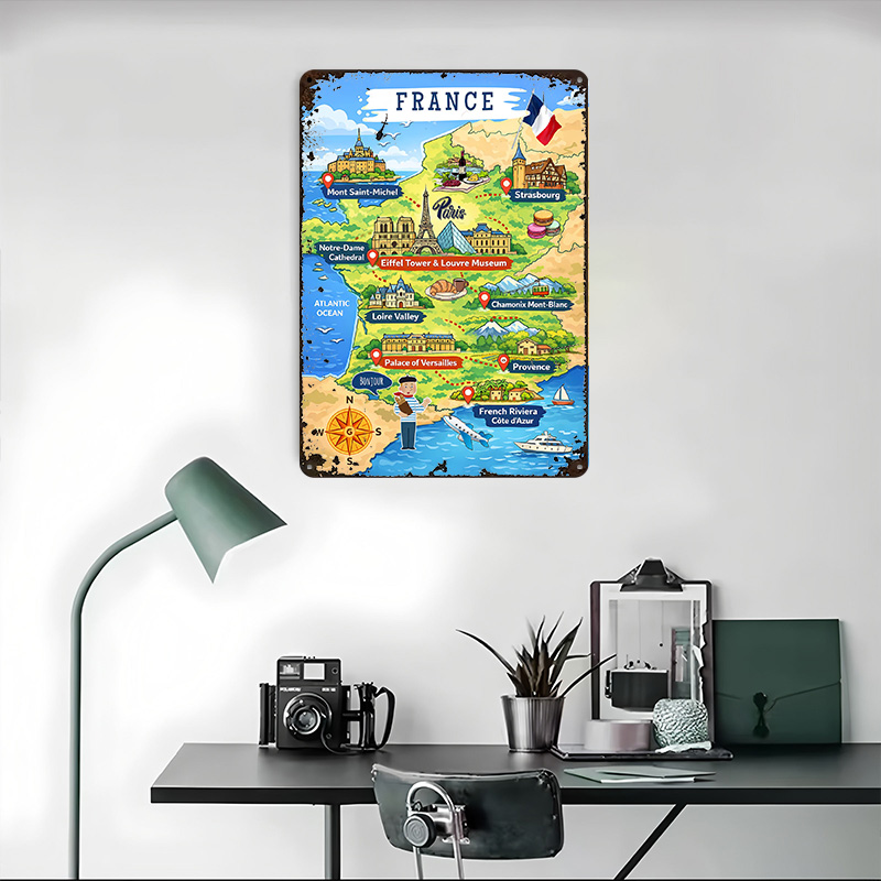 Fransa Seyahat Haritası Karika - Retro Gaming France incelemesi ve fiyatı